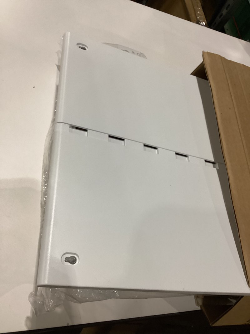 Condition photo showing Good Condition for leviton 49605-28w 28\" wireless structured media center with vented cover, white 28 in enclosure with vented cover, similar to stock photo