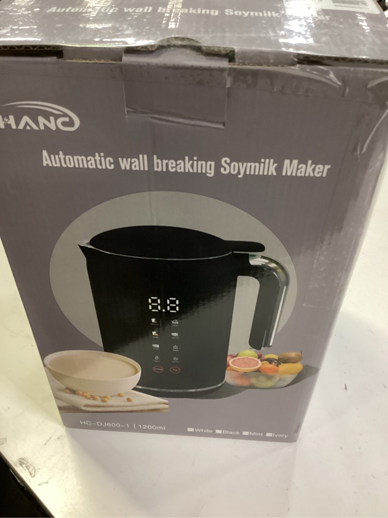 Condition photo showing New/Like New for Nut Milk Maker Machine, 42oz, 8 in 1 Silent Automatic Nut Milk Machine, Homemade Soy Milk, Oat, Puree, Almond Milk Maker with Delay Start/Keep Warm/Boil Water/Self-Cleaning, Black