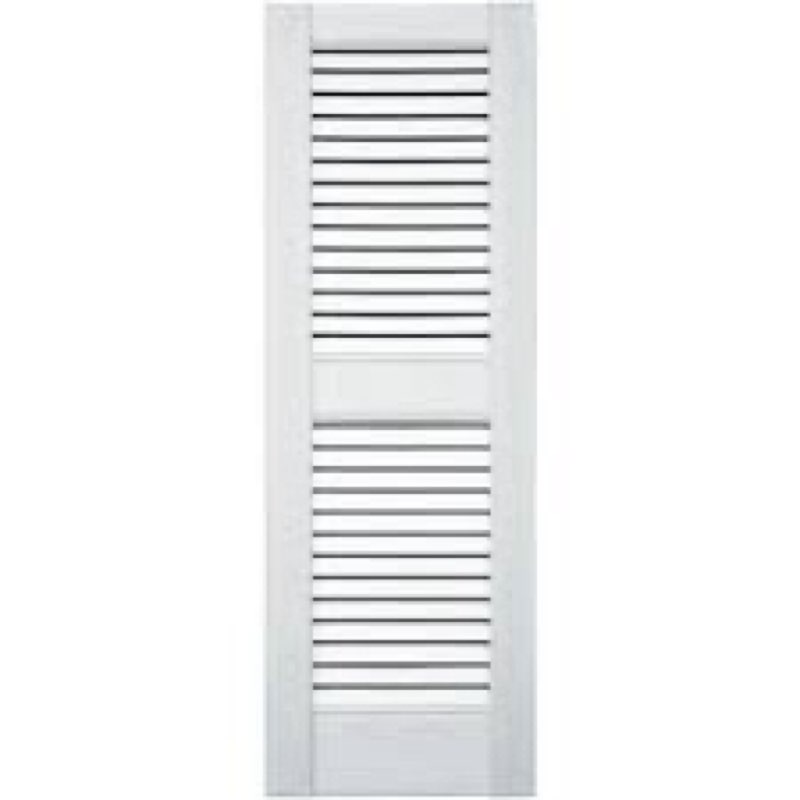 Custom Louvered Shutter with Straight Top