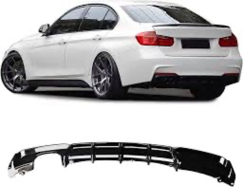Rear Bumper Diffuser Lower Lip Spoiler for 2013-2019 BMW 3 Series F30 F31 F35 328i 330i MT MP M-Spor