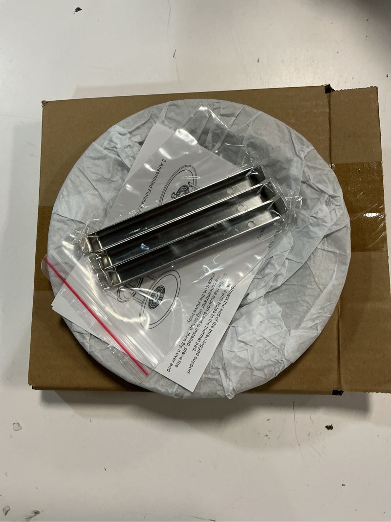 Condition photo showing New/Like New for heat deflector for solo stove mesa 5" fire pit, maximizes heat radius & redirects warmth, 304 stainless steel with 3 detachable legs for solo stove mesa accessories, 7.5 "(d) x 5.5"(h) for mesa 5"