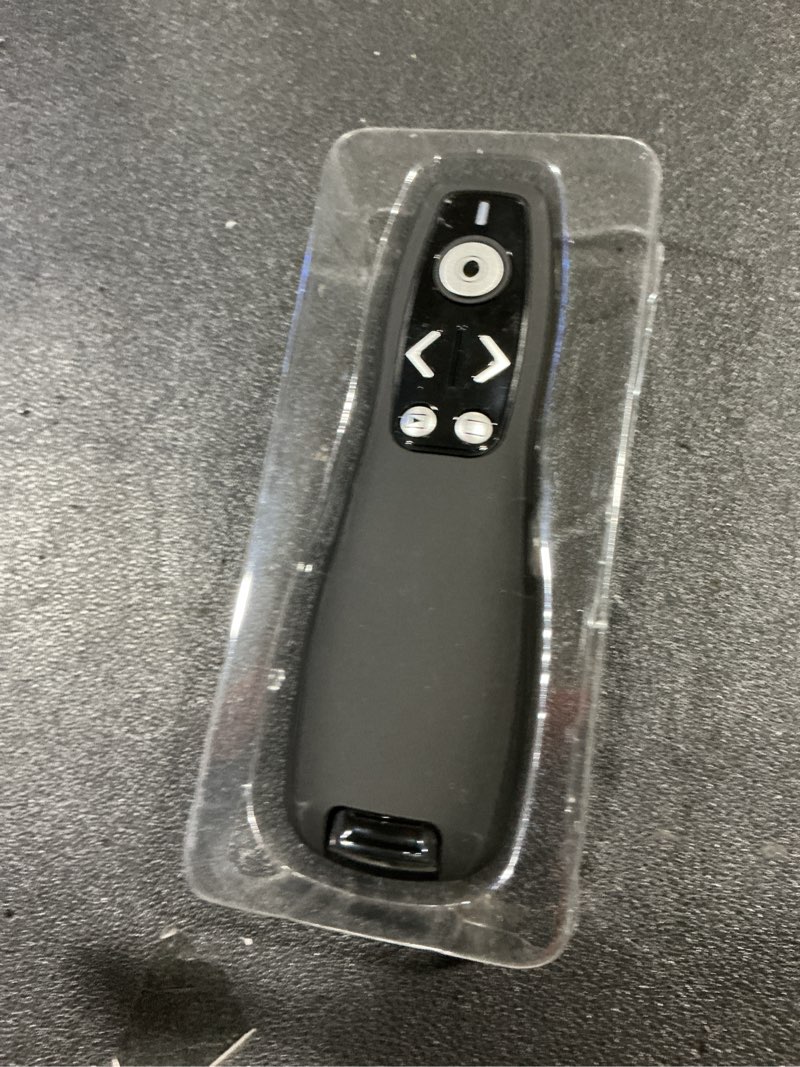 Condition photo showing Good Condition for presentation clicker wireless presenter remote for powerpoint, powerpoint clicker with volume control powerpoint slide advancer for mac, computer, laptop black