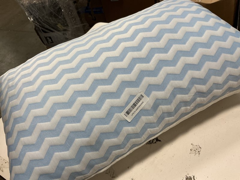 Condition photo showing As Is for Pillows Queen Size for Bed - Firm Pillow for Back Stomach and Side Sleeper - Shredded Memory Foam Cooling Pillow for Neck and Shoulder Pain Washable Adjustable Q Size (Pack of 1)
