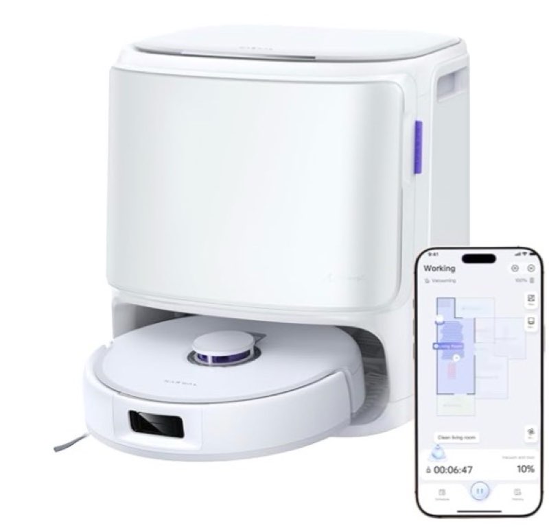 NARWAL Freo X10 Pro Robot Vacuum and Mop Combo, 11,000Pa Suction, DualFlow Tangle-Free System, MopExtend Edge Cleaning, Self-Emptying, Auto Mop Wash & Dry, LiDAR Navigation, for Pet Hair & Hard Floors