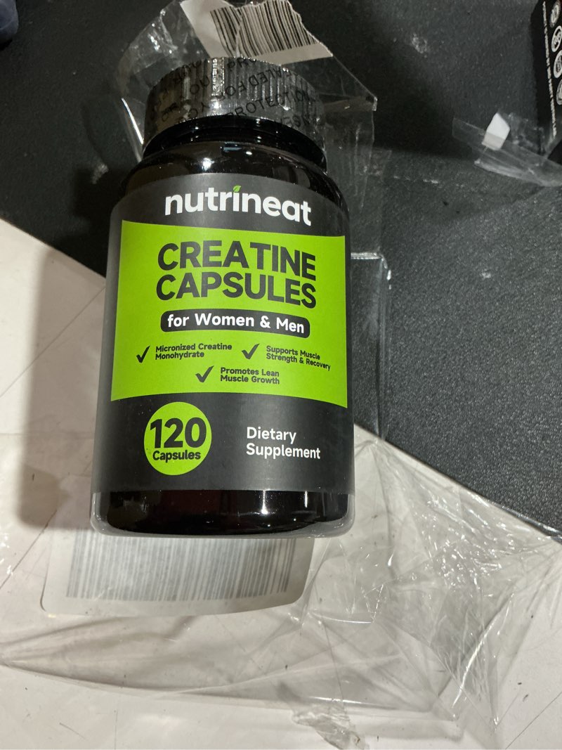 creatine capsules (120 capsules), creatine monohydrate capsule, creatine supplements for women & men, 1000 mg per serving, workout nutrition for men and women