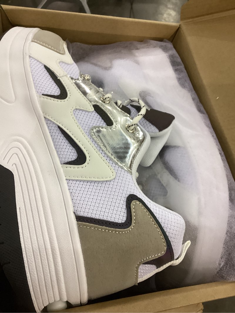 HOVERKICKES Roller Skate Shoes for Kids Boys Girls Fashion Sneakers Wheels Roller Shoes - Unisex-Chi