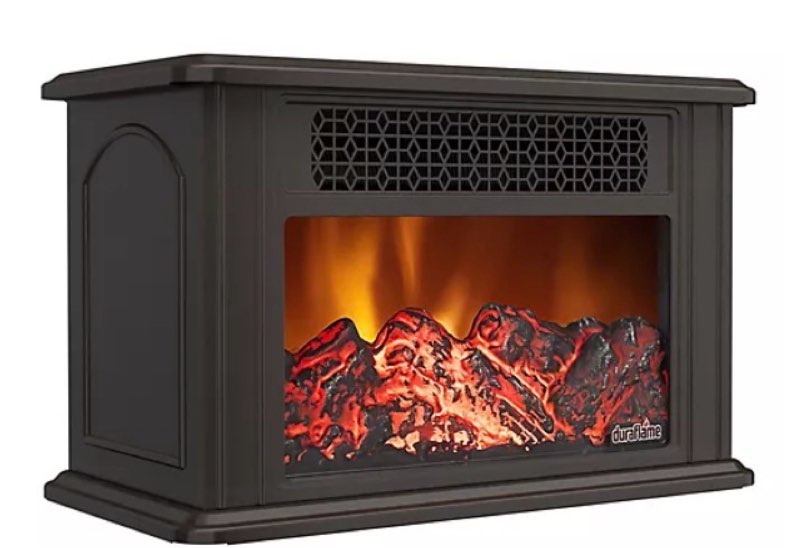 Duraflame Tabletop Electric Fireplace w/ Flame Effect BLACK 