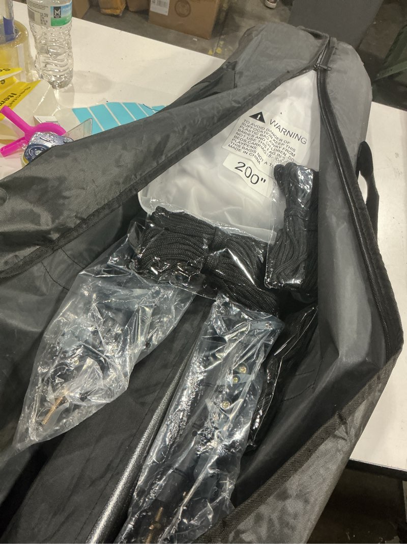 Condition photo showing Good Condition for 200 Inch Outdoor Projector Screen with Stand: LEORFI Large Projection Screen with Adjustable Tripod, Front & Rear Projection Wrinkle-Free Movie Screen with Transport Bag for Backyard Movie Night 200"-450x300cm