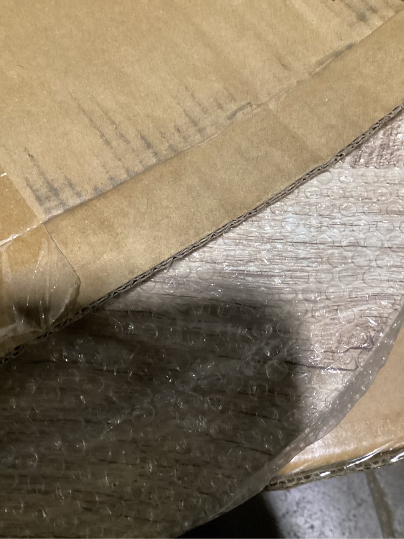 Condition photo showing New/Like New for AWASEN Round Side Table, Modern Small End Table for Living Room, Wood Accent Drink Table for Small Space with Solid Wood Legs, Easy Assembly, Rustic White Oak