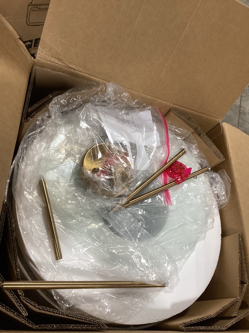 Condition photo showing Good Condition for Flush Mount Ceiling Fan with Lights, 20" Low Profile Boho Ceiling Fan with Light Remote Control, Caged with 6 Speeds for Bedroom, Nursery, Living Room Beige