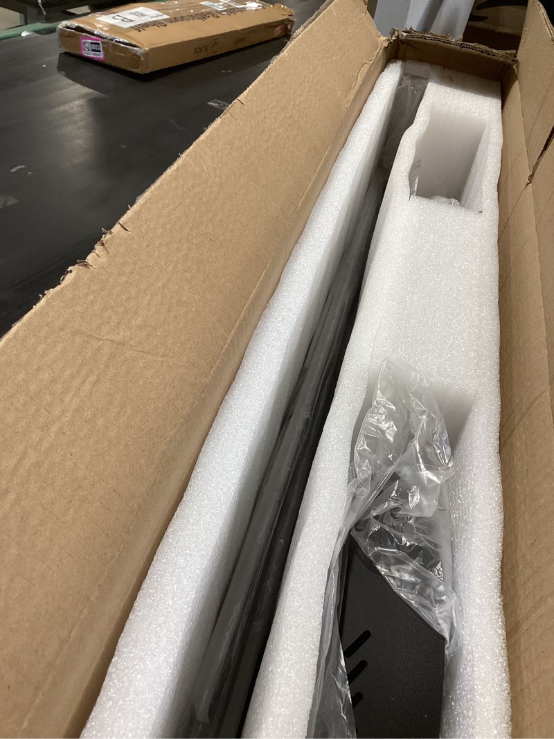 Condition photo showing Good Condition for jaymp 7 lights linear modern ceiling lamp 41.3 inch dimmable led semi flush mount black ceiling light fixture for bedroom dining room kitchen island living room black 7 lights, large