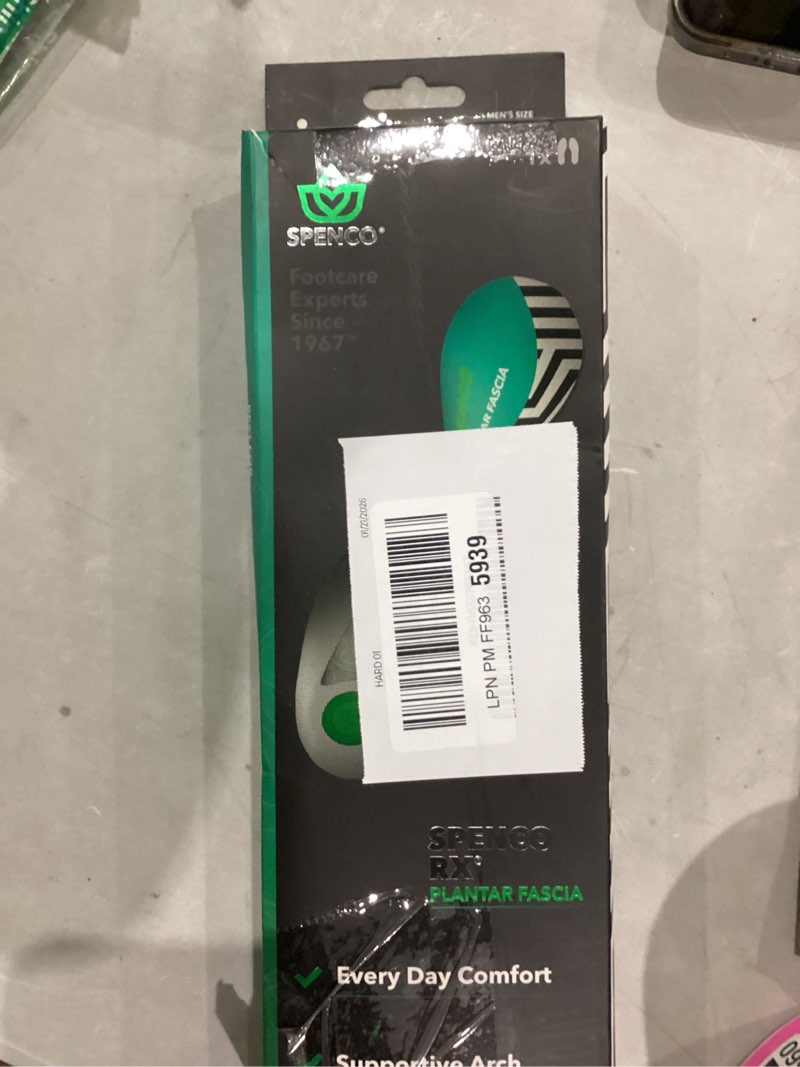 Condition photo showing Good Condition for Spenco RX Full Length Plantar Fascia Insoles (FSA&HSA Eligible), Arch Support, Gel Heel Cushion, Trim-to-Fit, Men's 7-13