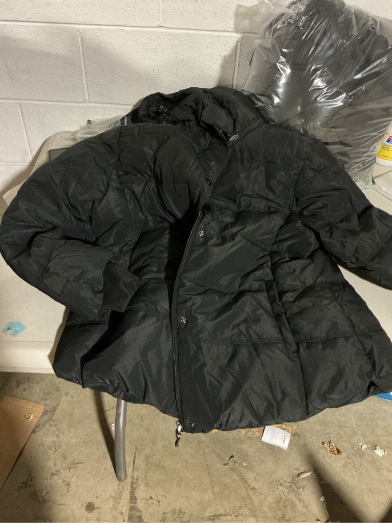 Condition photo showing Good Condition for ggleaf women's winter jacket water repellent warm hooded thicken puffer coats black x-large