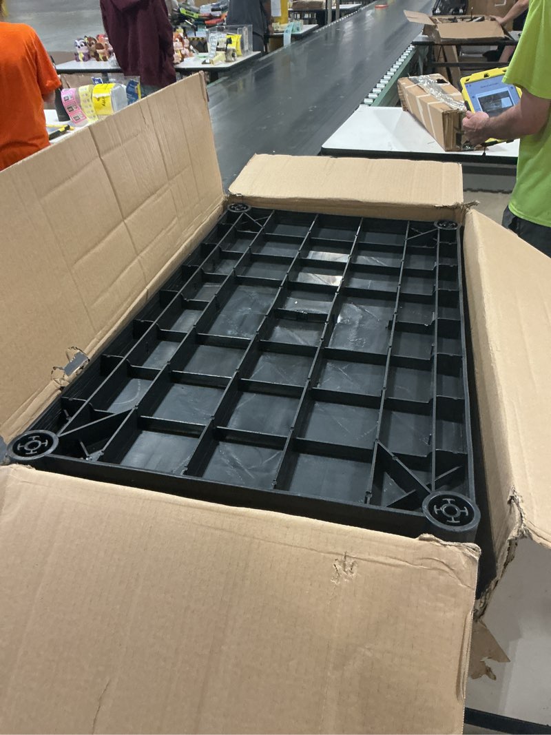 Condition photo showing Good Condition for plastic utility carts with wheels, 3-tier rolling cart, restaurant cart | 300 lbs heavy duty capacity with 4 inch silent casters(2 lockable), for home, office, restaurant, warehouse