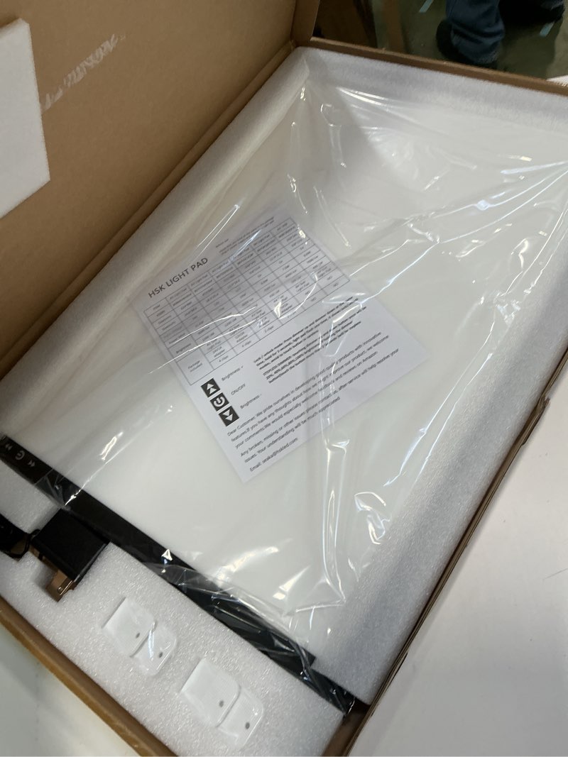 Condition photo showing New/Like New for HSK A2 Artist tracing Light Box Copy Table 12V2A Adapter Dimmerable 5000 Lux Lock/Unlock Button Artc