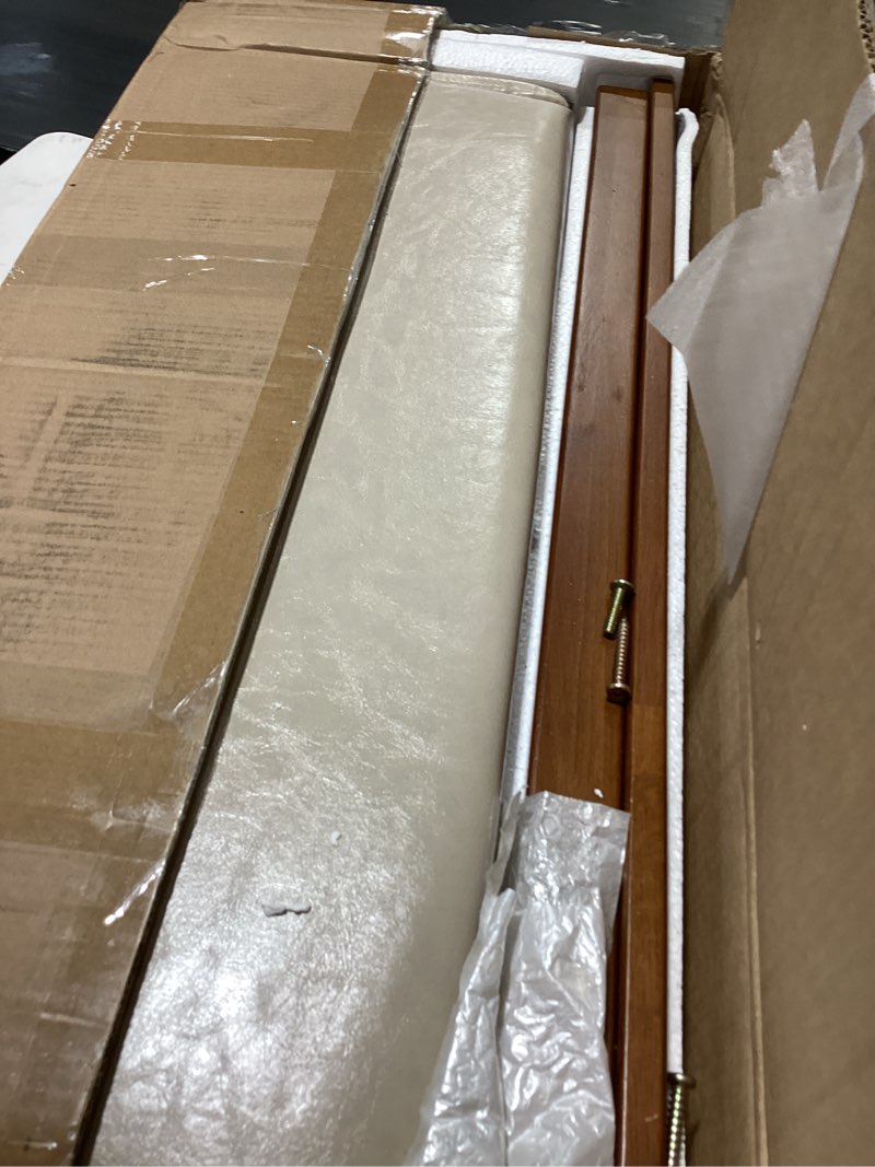 Condition photo showing Good Condition for petkaboo shoe bench storage rubberwood with leather cushion 31.5", waterproof easy to clean 550lbs organizer shoe rack for entryway, hallway, mudroom, front door