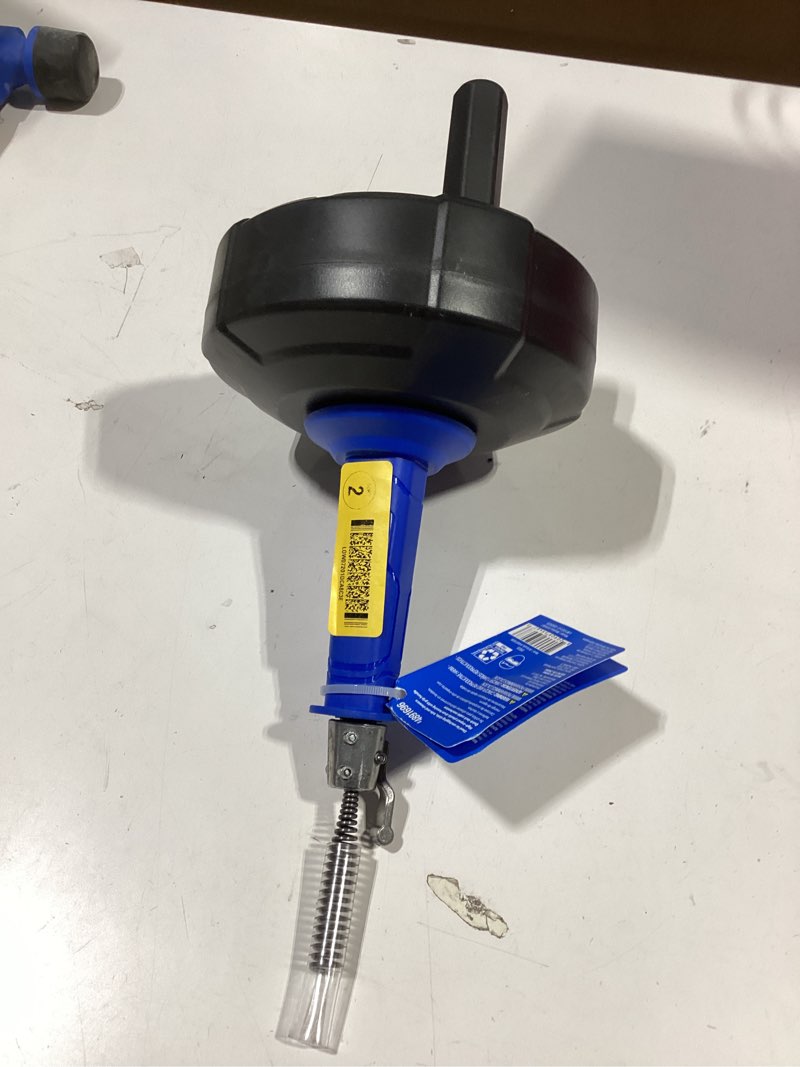 Condition photo showing As Is for kobalt 1/4-in x 15-ft high carbon wire hand auger for drain
