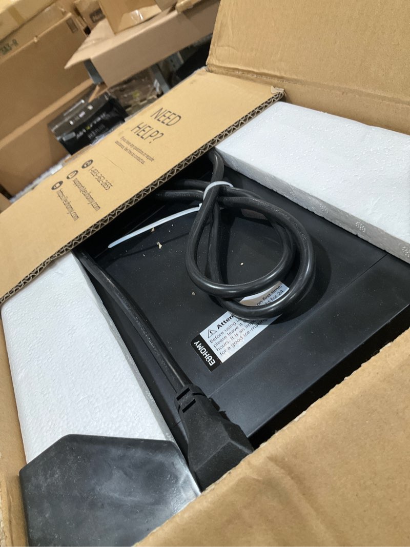 Condition photo showing Good Condition for euhomy nugget ice maker countertop, 40lbs/24h pebble ice maker machine, self-cleaning countertop sonic ice makers with ice scoop&basket, pellet ice maker machine for home/kitchen/office black