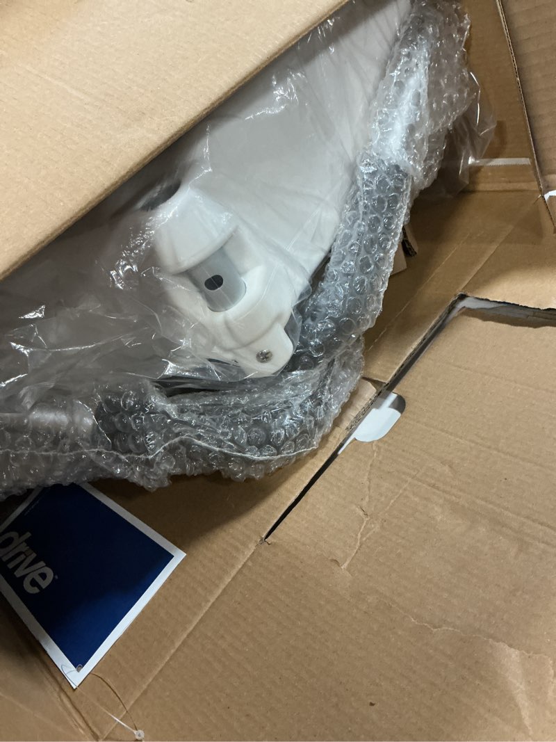 Condition photo showing Good Condition for drive medical 2-in-1 raised toilet seat with removable padded arms - elevated bathroom safety support - secure locking attachment - easy height assistance - durable construction, standard toilets