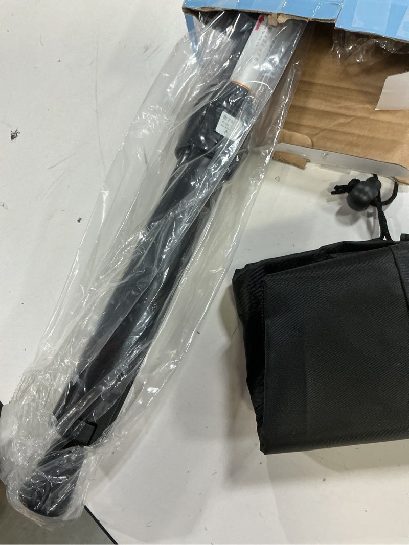 Condition photo showing Good Condition for xxl portable walking cane with seat, adjustable 34"-37" foldable lightweight aluminum anti-slip walking stick for men & women, 550 lbs cane with chair for travel hiking with carry bag black