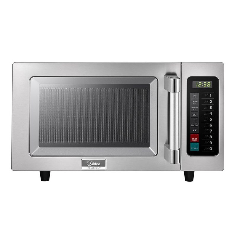 Midea Equipment 1025F1A Countertop Commercial Microwave Oven with Touch Control, 1000W, Stainless St