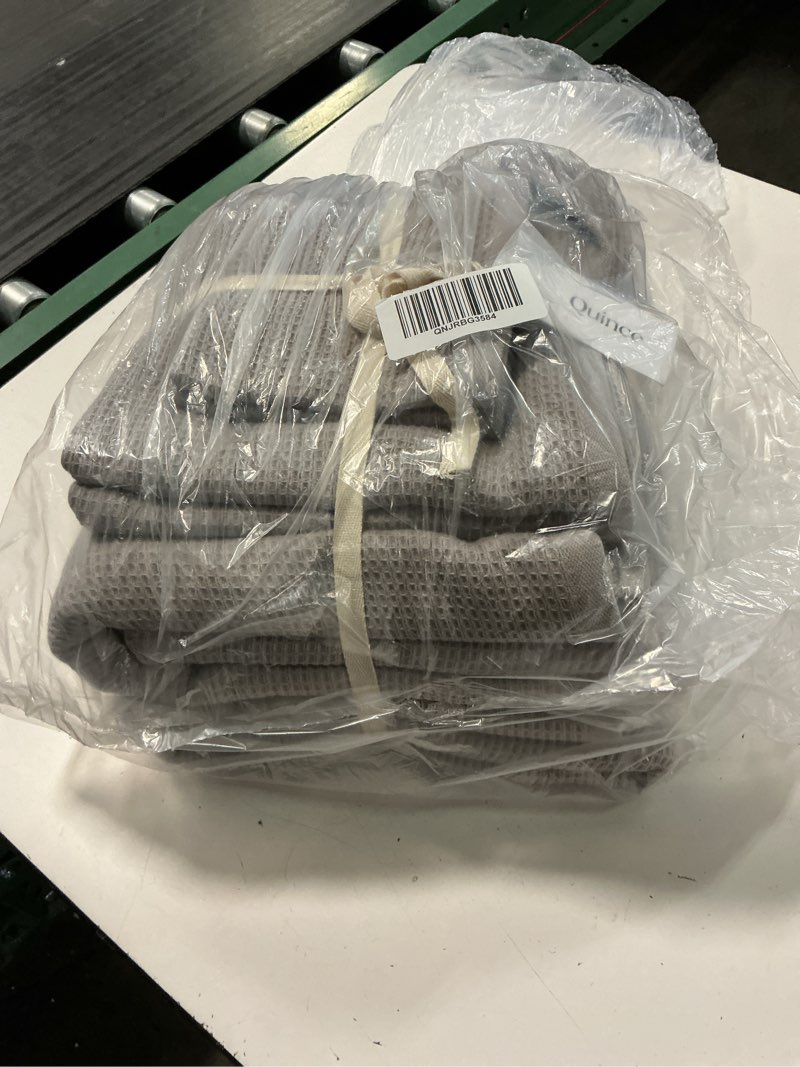 Condition photo showing Good Condition for turkish waffle terry bath towel bundle 6 pcs color grey