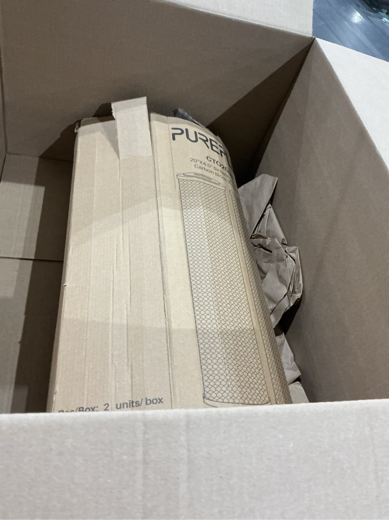 Condition photo showing As Is for pureplus 5 micron 20" x 4.5" whole house coconut shell activated carbon water filter replacement cartridge, compatible with fc25b, epm-20bb, cb-bb-20, cto-f20b-5, 155783-43, 2 pack