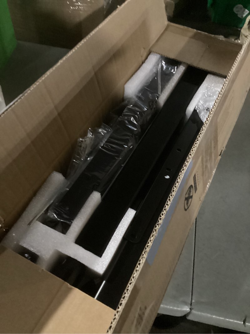 Condition photo showing As Is for Claiks Electric Height Adjustable Stand Up Desk, 35x20 Inches Sit Stand Desk for Home Office, Nature Top/White Frame Nature 35