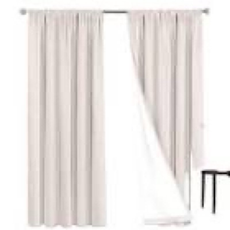 quince european linen true blackout curtain 48inx108in (1 pc)