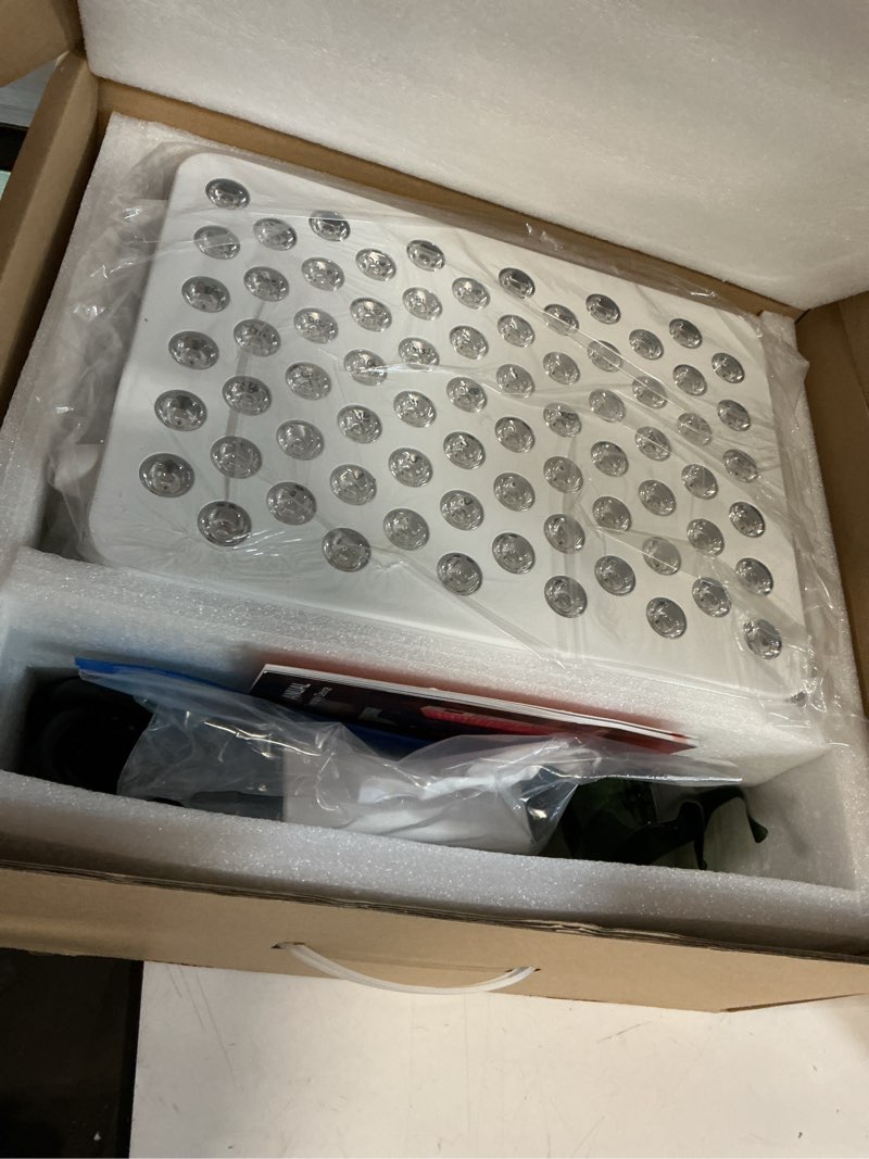 Condition photo showing Good Condition for top of the line red light therapy panel for face + body - most options on the market! 72 leds, dual chip, 9 wavelengths (amber, blue, red, nir), quick start for skin, pain, weight loss, + more!