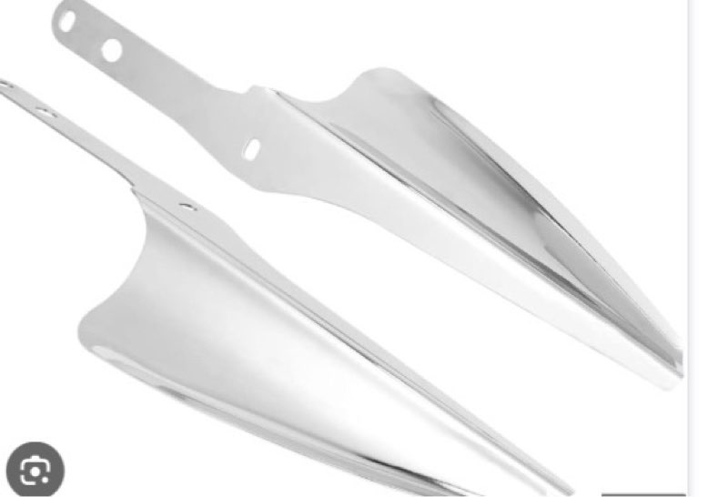 Metal Front Fork Wind Deflectors Windshield for 1995-2024 HD Touring Street Glide Electra Glide Road