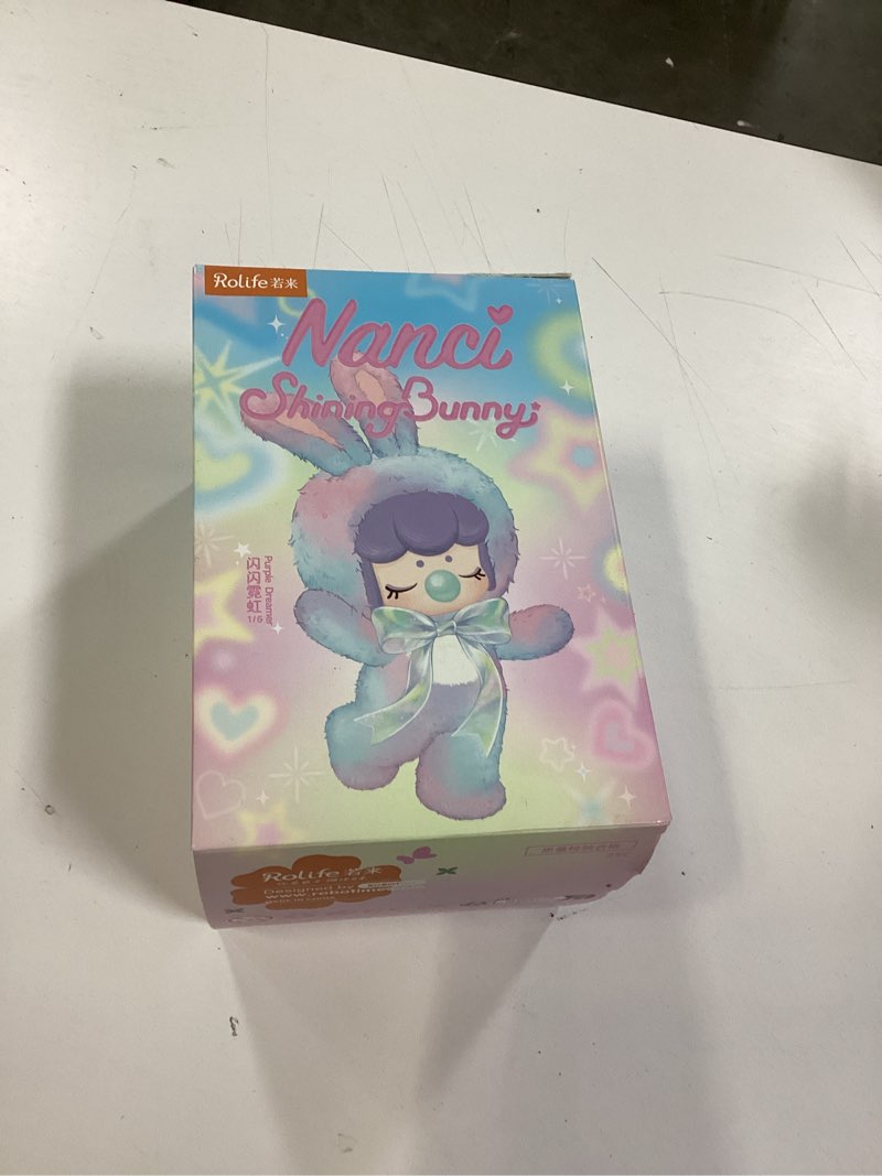 Condition photo showing New/Like New for rolife nanci plush doll shining bunny series, 1pc random design cute rabbit plush toy action figure, creative collectible toys for holiday birthday gift