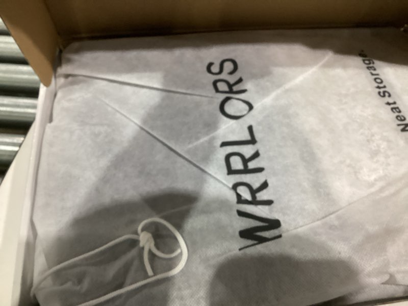 Condition photo showing Good Condition for Closet Storage Bins 6 Pack, Large Closet Organizer Baskets with Divider & Handles,Trapezoid Fabric Shelf Organizers, Collapsible Storage Cubes for Clothes, Towels, Toys-Gray