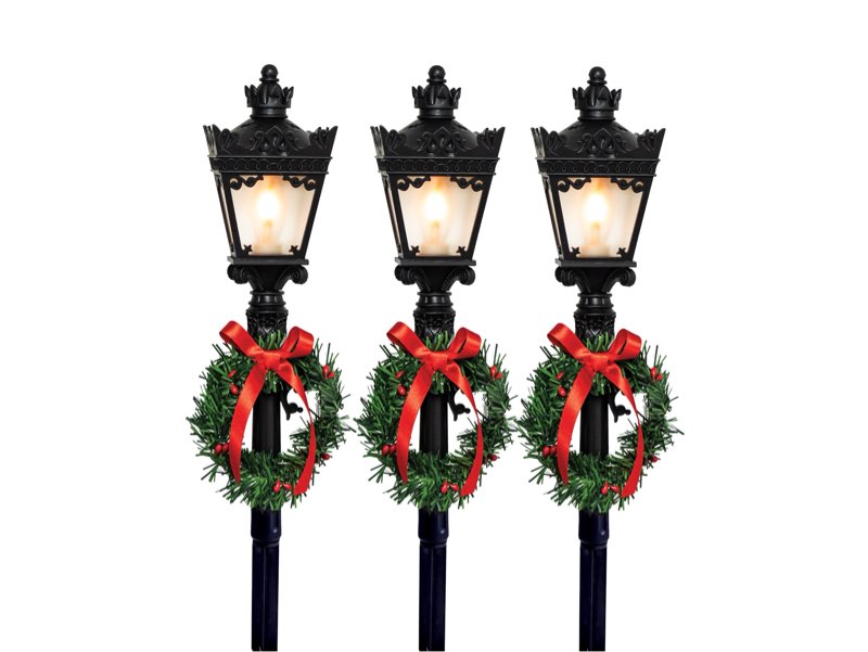 GE 6 sets of 3-ct Staybright LED Flickering Lampost Pathway Markers 