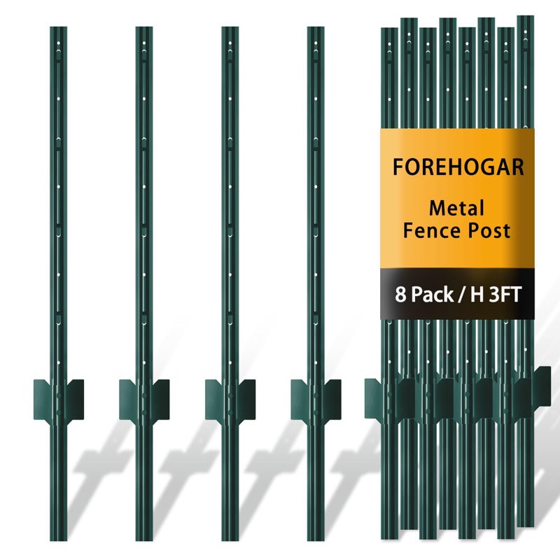 Fencw post 6ft 8 pcs green