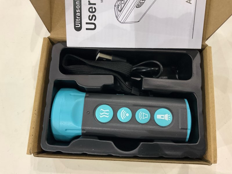 Condition photo showing New/Like New for Upgraded Ultrasonic Dog Bark Deterrent, 4+1 Head with Sound Alarm Manual Frequency Adjustable No Shock Humane Training Device for Small/Medium/Large Dogs