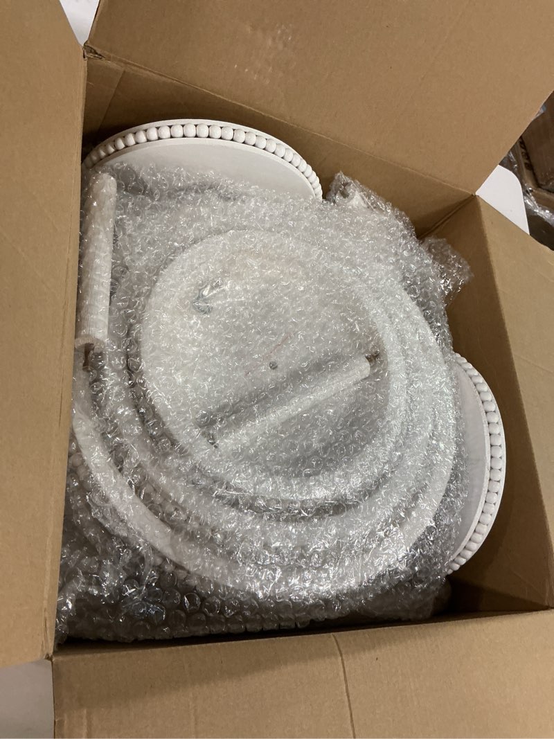 Condition photo showing Good Condition for 3 Pcs Wooden Tiered Cake Stand Rustic White Cake Stand, Suitable for Weddings, Birthday, Wedding Anniversaries, Graduation Ceremonies