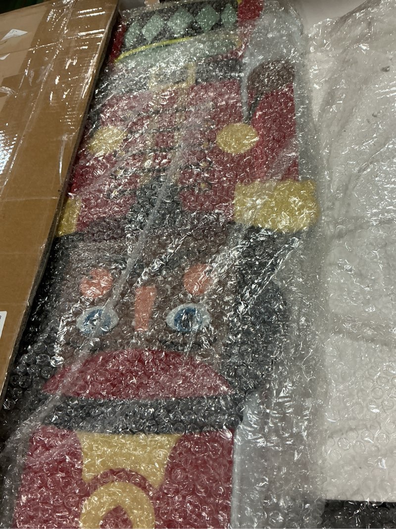 Condition photo showing Good Condition for Gisafai 2 Pcs 6ft Large Metal Christmas Nutcracker Outdoor Decoration, Giant Nutcracker Yard Sign with Stakes, Christmas Yard Decor for Garden Pathway Lawn Walkway Holiday Party Dark 6ft Nutcracker 2