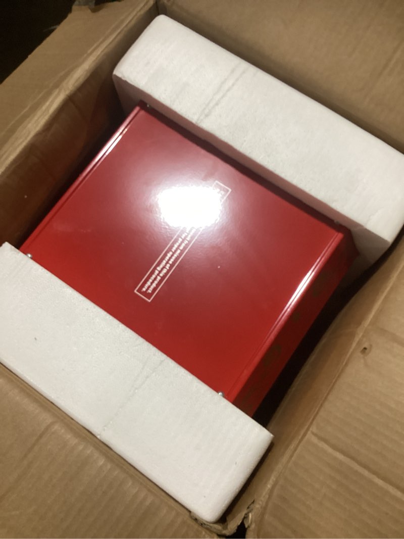 Condition photo showing As Is for vevor commercial popcorn machine, 8 oz kettle, 850 w countertop popcorn maker for 48 cups per batch, theater style popper with 3-switch control steel frame tempered glass doors 2 scoops 2 spoons, red 8oz tabletop red