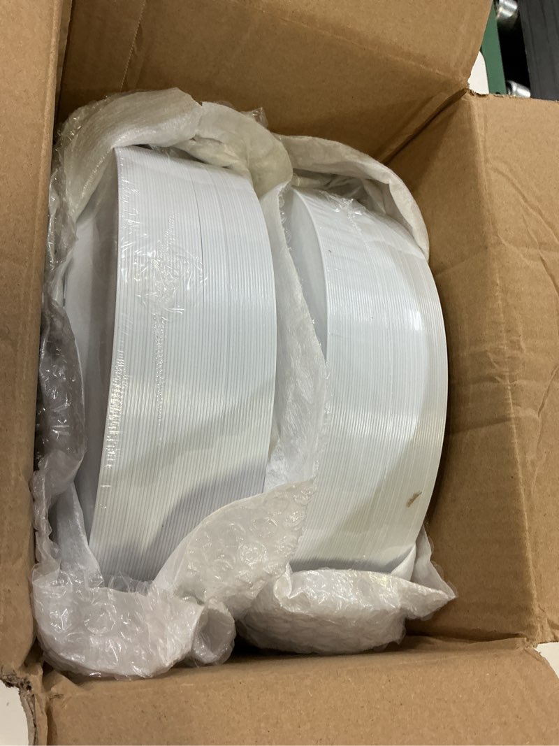 Condition photo showing New/Like New for bestvip 100pcs gold plastic plates, 10.25 inch disposable dinner plate party with gold rim for christmas, thanksgiving, heavy duty disposable plastic plates for party, wedding and birthday, events gold 100pc