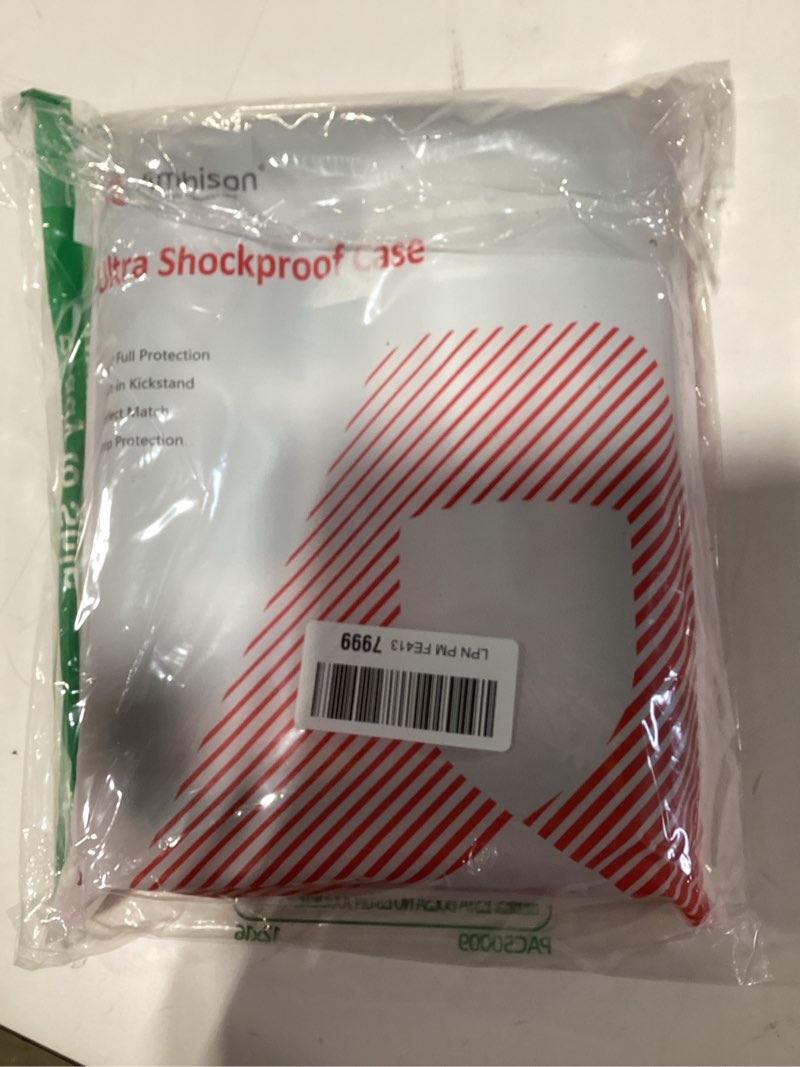 Condition photo showing As Is for Ambison Case for iPad (A16) 11th/10th Generation 11''/10.9'' 2025/2022, [Kid Proof] Full Body Protective Case with 9H Tempered Glass Screen Protector, 360° Rotatable Kickstand & Hand Strap (Black) Case for iPad (A16) 11th/10th Generation 11/10.9'' Black Case with Glass Screen Protector