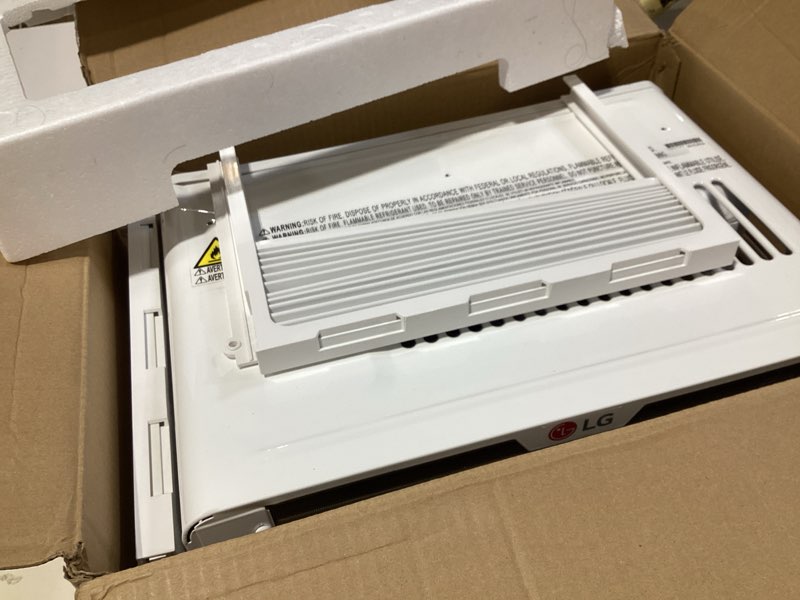 Condition photo showing Good Condition for lg 6000 btu window air conditioner[2024 new] remote control, wifi enabled works with lg thinq, alexa, hey google, washable filer ultra-quiet cools small room up to 250 sq.ft ac unit white lw6024rsmx white 6,000 btu
