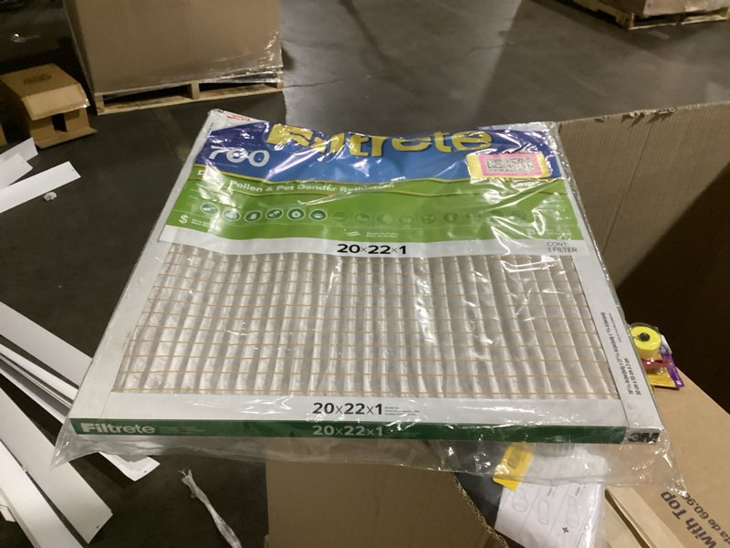 Condition photo showing New/Like New for Filtrete 20 x 22 x 1 MERV 8 700 MPR Dust, Pollen, and Pet Dander Reduction Electrostatic Air Filter