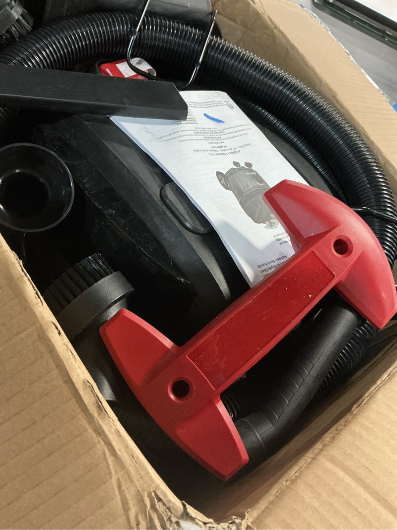 Condition photo showing As Is for vacmaster 4-gallon 5 peak hp household wet/dry vacuum - vf408b 1101 latest version