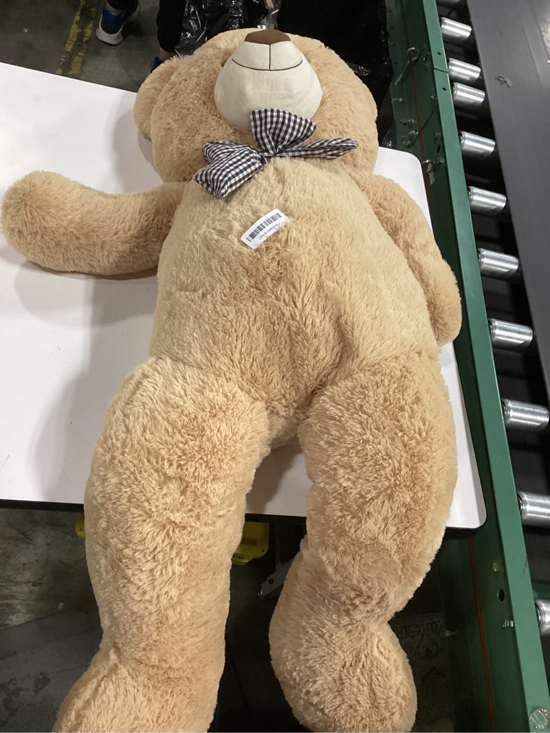 Condition photo showing Good Condition for Giant Teddy Bear Plush Stuffed Animals for Girlfriend or Kids 47 Inch, (Light Brown) Cream 47 inch