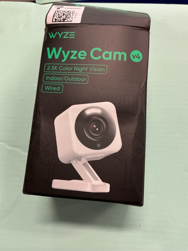 Condition photo showing Good Condition for wyze cam v4 (latest model), 2.5k ai security camera, indoor/outdoor cameras for home security, baby monitor & pet camera, vibrant color night vision, no subscription required, free expert help
