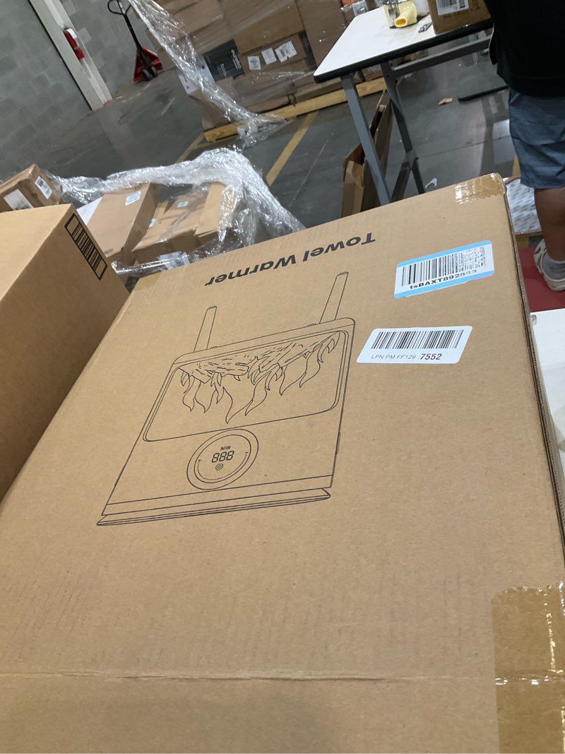 Condition photo showing Good Condition for Towel Warmer, 25L Large Luxury Towel Warmers for Bathroom with 3D Flame Screen, Auto Shut Off Even Heated Hot Towel Warmer Bucket for Towels, Bathrobes, Blankets, PJ's, Ivory White Ivory White 25L