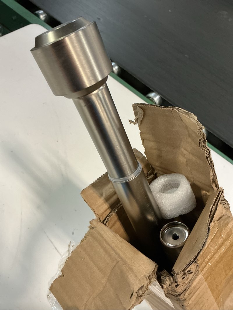 Condition photo showing Good Condition for heavy duty curtain rods, 1 1/8 inch diameter single curtain rod 72-144inch(6-12ft) extendable length with end caps adjustable modern brackets-matte nickel matte nickel 72-144"