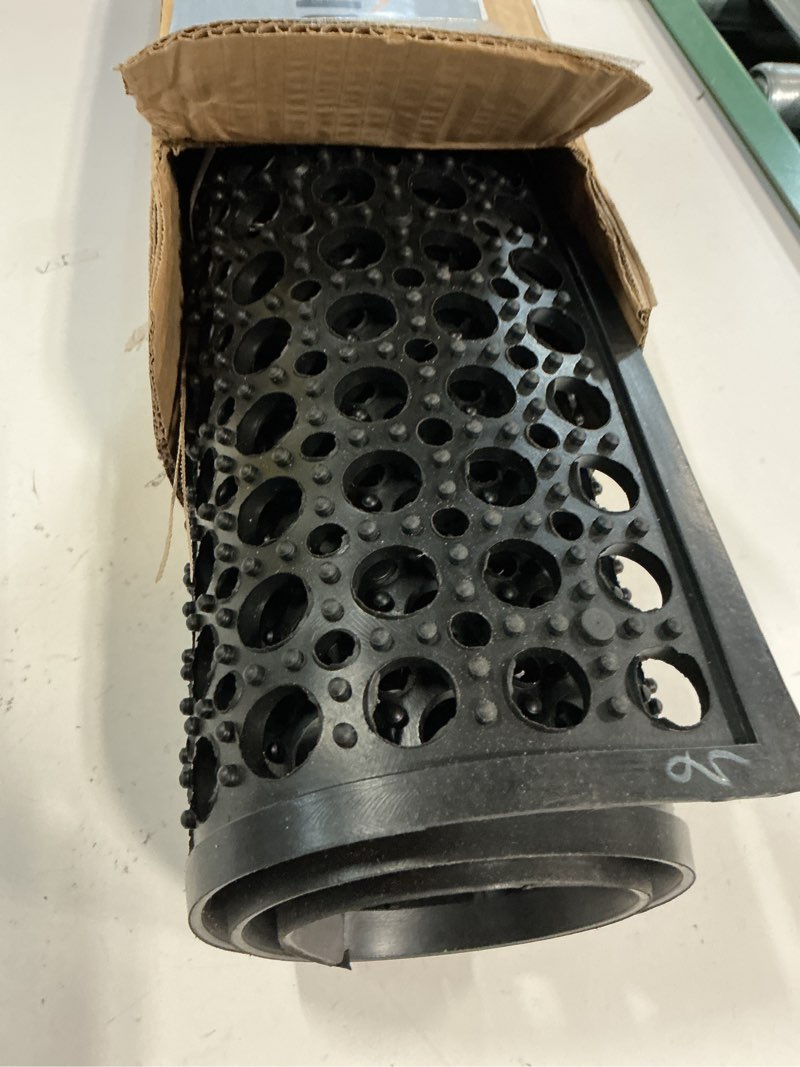 Condition photo showing As Is for Outdoor Rubber Mat Kitchen Anti-Fatigue Floor Mats (24" x 36") Restaurant Bar Floor Mat New Rubber Non Slip Drainage Mat Black 36"L x 24"W x 0.4"Th