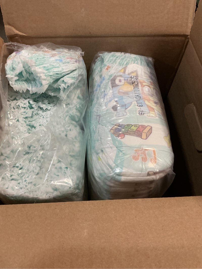 Condition photo showing Good Condition for Pampers Training Pants - Easy Ups Boys & Girls Bluey - Size 4T-5T, 56 Count, Children's Potty Underwear (Packaging May Vary) 4T-5T 56